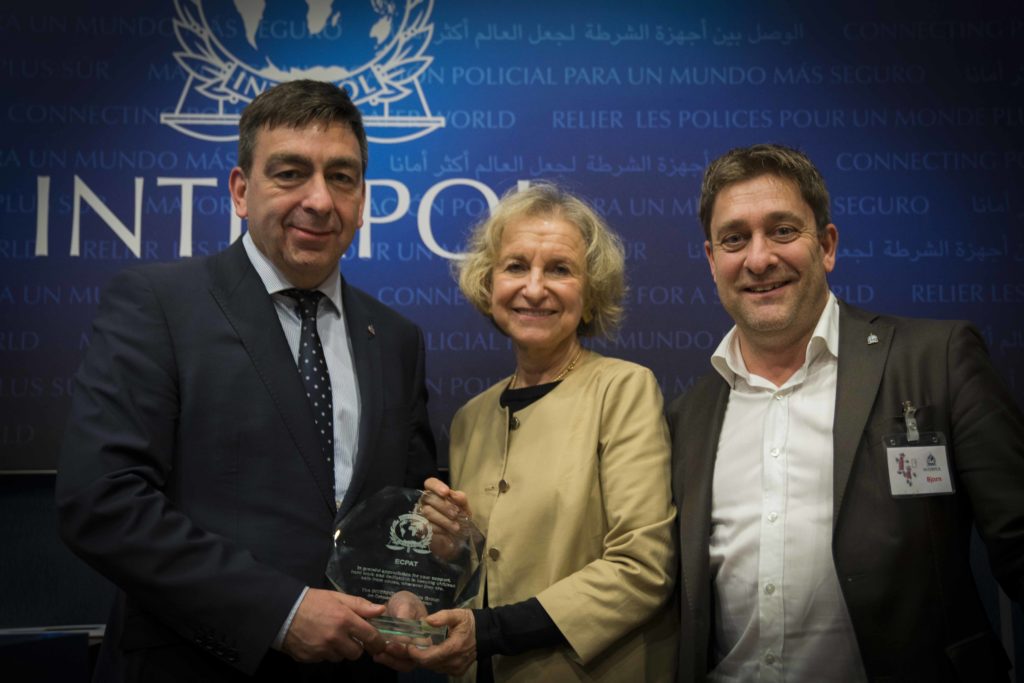 ECPAT International wins Interpol award